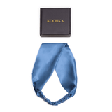 Air Force Blue Pure Silk Headband - NOCHKA
