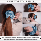 Air Force Jumbo Scrunchie – 100% Pure Mulberry Silk, Perfect for All Hair Types - NOCHKA