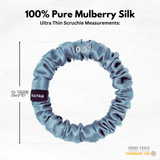 Air Force Ultra Skinny Scrunchie – 100% Pure Mulberry Silk, Perfect for All Hair Types - NOCHKA