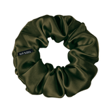 Avocado Skinny Scrunchie – 100% Pure Mulberry Silk, Perfect for All Hair Types - NOCHKA
