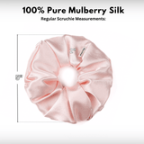 Baby Pink Regular Scrunchie – 100% Pure Mulberry Silk, Perfect for All Hair Types - NOCHKA