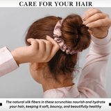 Baby Pink Skinny Scrunchie – 100% Pure Mulberry Silk, Perfect for All Hair Types - NOCHKA
