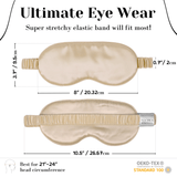 Beige Pure Silk Sleep Mask - NOCHKA