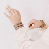 Beige Ultra Skinny Scrunchie – 100% Pure Mulberry Silk, Perfect for All Hair Types - NOCHKA
