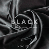Black 100% Pure Mulberry Silk Pillowcase - Envelope - NOCHKA