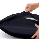 Black 100% Pure Mulberry Silk Pillowcase - Envelope - NOCHKA
