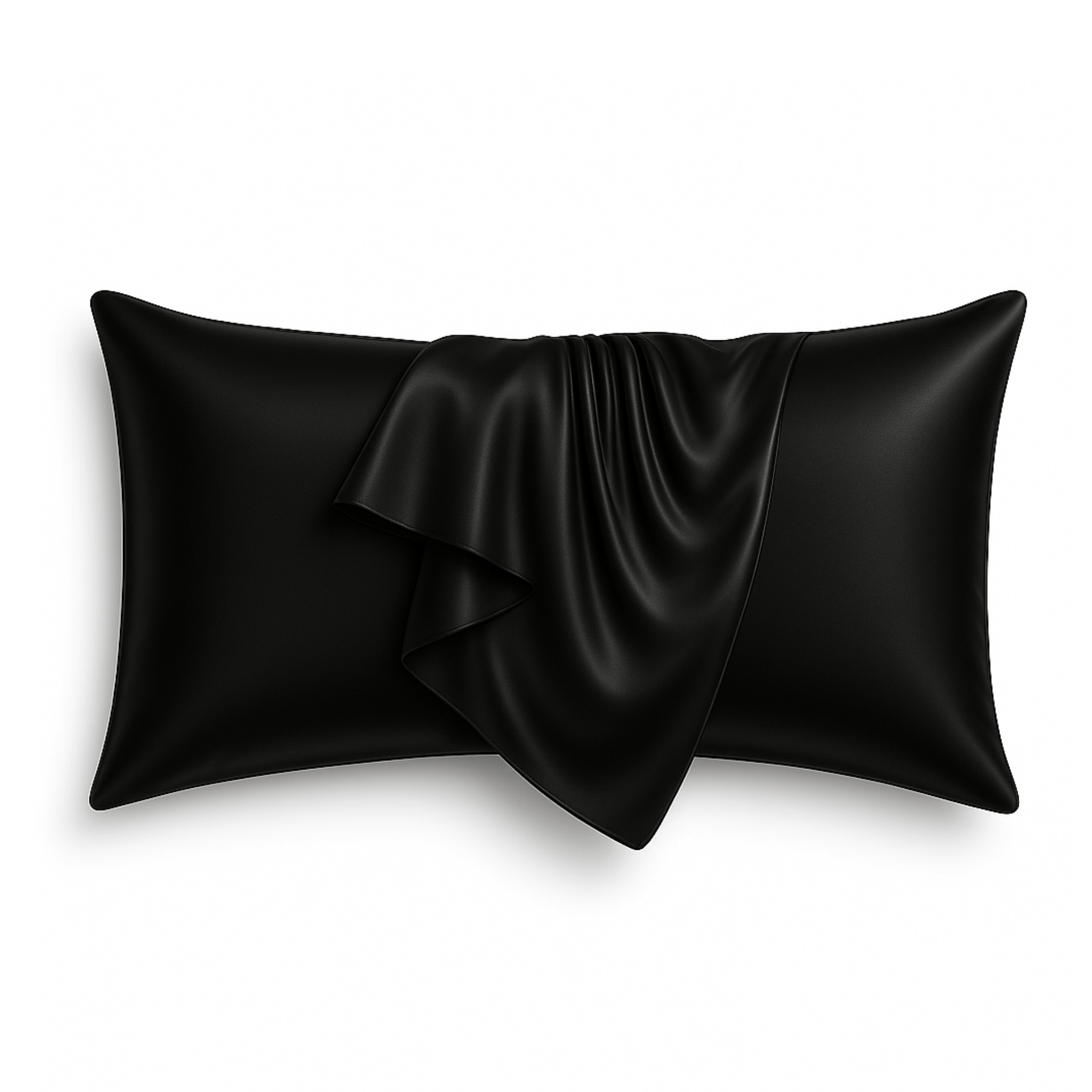 Black 100% Pure Mulberry Silk Pillowcase - Envelope - NOCHKA