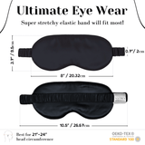 Black Pure Silk Sleep Mask - NOCHKA