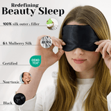 Black Pure Silk Sleep Mask - NOCHKA