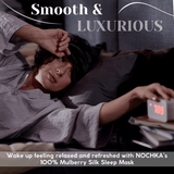 Black Pure Silk Sleep Mask - NOCHKA