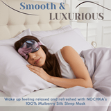 Blue & Blush Tie Dye Pure Silk Sleep Mask - NOCHKA