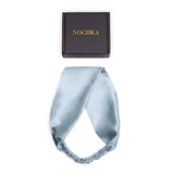 Blue Pure Silk Headband - NOCHKA