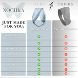 Blue Pure Silk Headband - NOCHKA
