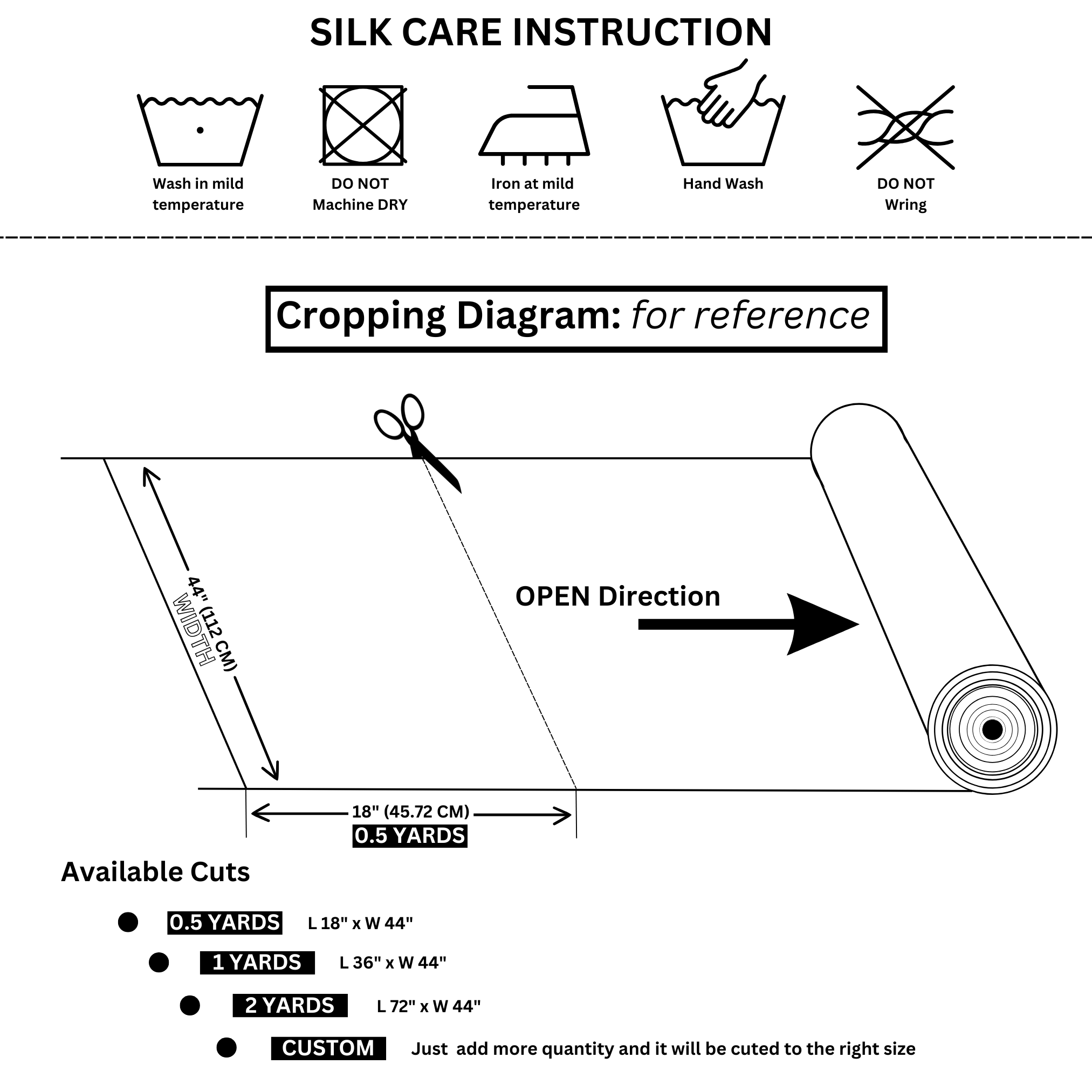 Blush 100% Pure Mulberry Silk Fabric 19mm Cut - to - Size Silk Fabric - NOCHKA