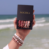 Blush Shades Ultra - Skinny Silk Scrunchies (Set of 5) - NOCHKA