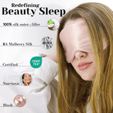 Blush Silk Sleep Mask Set - NOCHKA