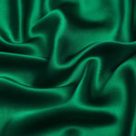 Bottle Green 100% Pure Mulberry Silk Fabric 19mm 44" Width Pre - Cut Silk Fabric - NOCHKA