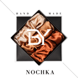 Bronze Shades of 3 Regular Mulberry Silk Scrunchies | 100% Silk - NOCHKA