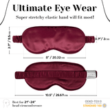 Burgundy Pure Silk Sleep Mask - NOCHKA