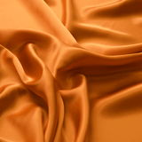 Burnt Orange 100% Pure Mulberry Silk Fabric 19mm 44" Width Pre - Cut Silk Fabric - NOCHKA