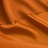 Burnt Orange 100% Pure Mulberry Silk Fabric 19mm 44" Width Pre - Cut Silk Fabric - NOCHKA