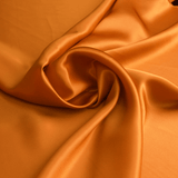 Burnt Orange 100% Pure Mulberry Silk Fabric 19mm 44" Width Pre - Cut Silk Fabric - NOCHKA