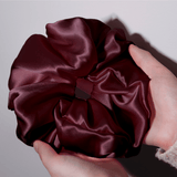 Cabernet Jumbo Scrunchie – 100% Pure Mulberry Silk, Perfect for All Hair Types - NOCHKA