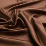 Cappuccino 100% Pure Mulberry Silk Fabric 19mm Cut - to - Size Silk Fabric - NOCHKA