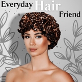 Cheetah and Black Pure Mulberry Silk Bonnet – Reversible & Durable - NOCHKA