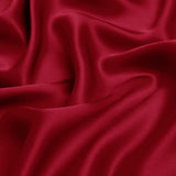 Chili Pepper Red 100% Pure Mulberry Silk Fabric 19mm 44" Width Pre - Cut Silk Fabric - NOCHKA