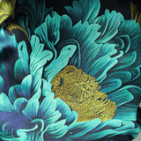 Chrysanthemum Print Pure Mulberry Silk Bonnet – Reversible, Adjustable Fit with Silk Ties - NOCHKA