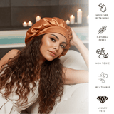 Copper Pure Mulberry Silk Medical Bonnet – Reversible & Durable - NOCHKA