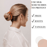 Copper Skinny Scrunchie – 100% Pure Mulberry Silk, Perfect for All Hair Types - NOCHKA