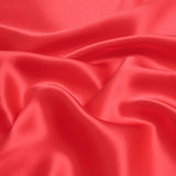 Coral 100% Pure Mulberry Silk Fabric 19mm 44" Width Pre - Cut Silk Fabric - NOCHKA