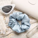 Coronet Blue Regular Scrunchie – 100% Pure Mulberry Silk, Perfect for All Hair Types - NOCHKA