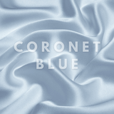 Coronet Blue Skinny Scrunchie – 100% Pure Mulberry Silk, Perfect for All Hair Types - NOCHKA