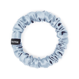 Coronet Blue Ultra Skinny Scrunchie – 100% Pure Mulberry Silk, Perfect for All Hair Types - NOCHKA