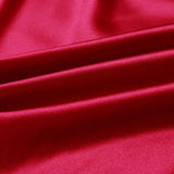 Crimson Red 100% Pure Mulberry Silk Fabric 19mm 44" Width Pre - Cut Silk Fabric - NOCHKA