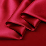 Crimson Red 100% Pure Mulberry Silk Fabric 19mm 44" Width Pre - Cut Silk Fabric - NOCHKA