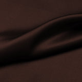 Dark Brown 100% Pure Mulberry Silk Fabric 19mm 44" Width Pre - Cut Silk Fabric - NOCHKA
