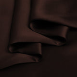 Dark Brown 100% Pure Mulberry Silk Fabric 19mm 44" Width Pre - Cut Silk Fabric - NOCHKA