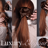 Dark Brown Jumbo Scrunchie – 100% Pure Mulberry Silk, Perfect for All Hair Types - NOCHKA
