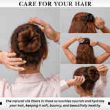 Dark Brown Regular Scrunchie – 100% Pure Mulberry Silk, Perfect for All Hair Types - NOCHKA