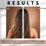 Dark Brown Ultra Skinny Scrunchie – 100% Pure Mulberry Silk, Perfect for All Hair Types - NOCHKA