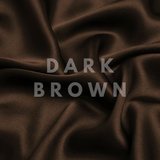 Dark Brown Ultra Skinny Scrunchie – 100% Pure Mulberry Silk, Perfect for All Hair Types - NOCHKA