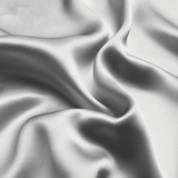 Dark Silver 100% Pure Mulberry Silk Fabric 19mm Cut - to - Size Silk Fabric - NOCHKA