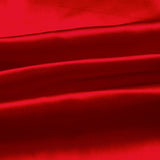 Deep Red 100% Pure Mulberry Silk Fabric 19mm 44" Width Pre - Cut Silk Fabric - NOCHKA
