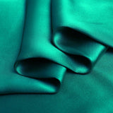 Dusty Turquoise 100% Pure Mulberry Silk Fabric 19mm 44" Width Pre - Cut Silk Fabric - NOCHKA