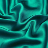 Dusty Turquoise 100% Pure Mulberry Silk Fabric 19mm 44" Width Pre - Cut Silk Fabric - NOCHKA