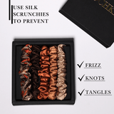 Fall Feel Shade Ultra - Skinny Silk Scrunchies (Set of 5) - NOCHKA